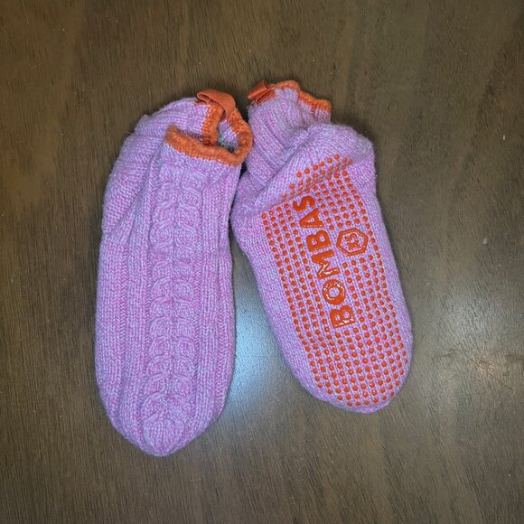 Bombas Shoes - ❤️SOLD❤️ Bombas Pink and Orange Women's Gripper Slipper, Size XS